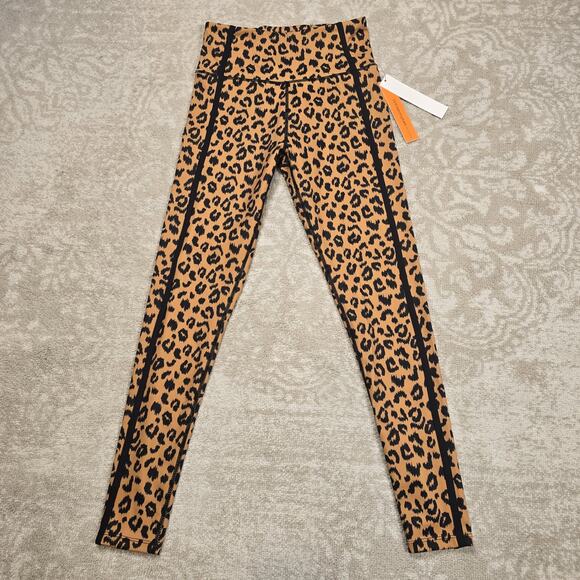 Aqua Athletic Women's Small Leggings - Leopard Print - NWT - MSRP $78 - Picture 1 of 9